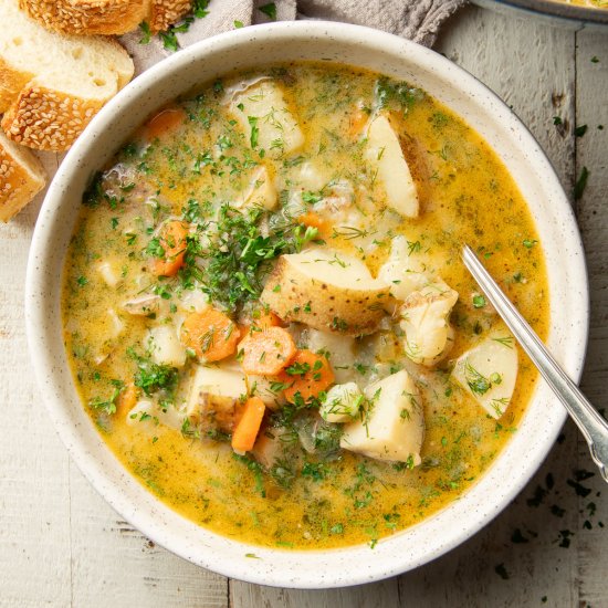 Vegan Potato Dill Soup