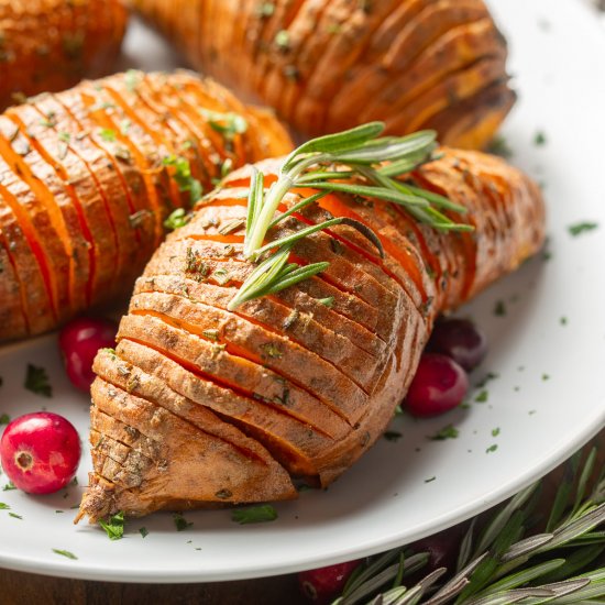 Hasselback Sweet Potatoes