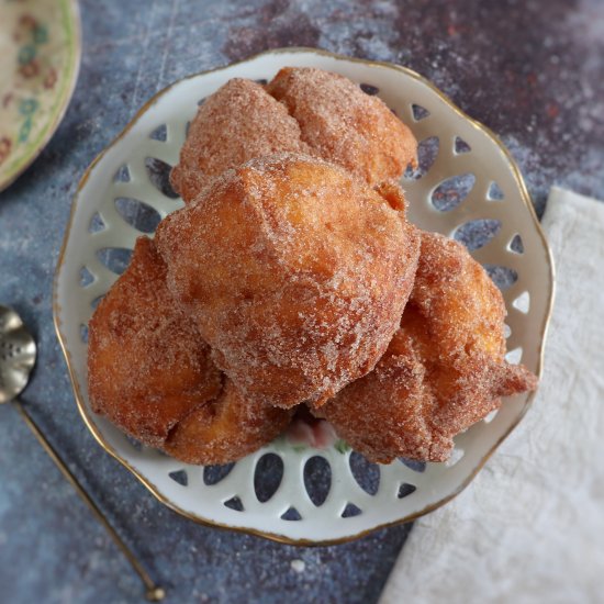 Portuguese carrot doughnuts