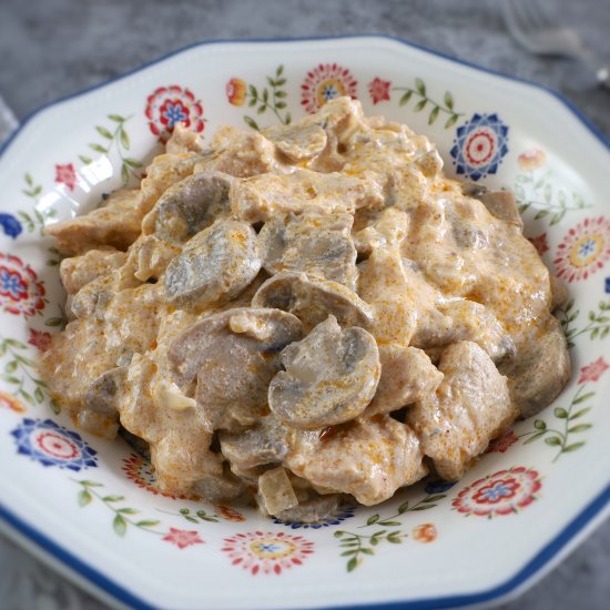 Turkey stroganoff