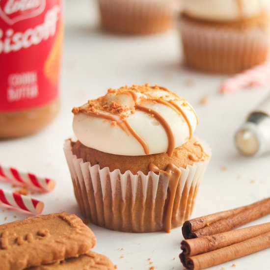 Pumpkin Biscoff Cupcakes