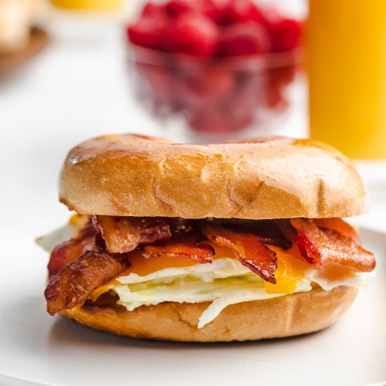 Breakfast Bagel Sandwich