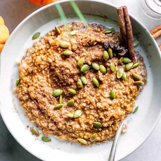 Pumpkin Oatmeal Bowl