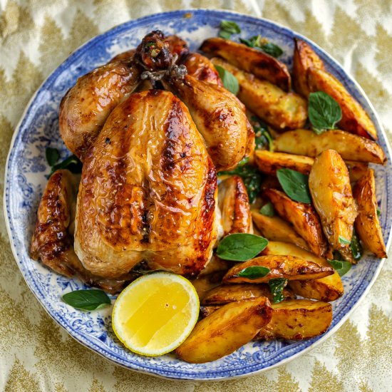 Roast Chicken with Vermouth