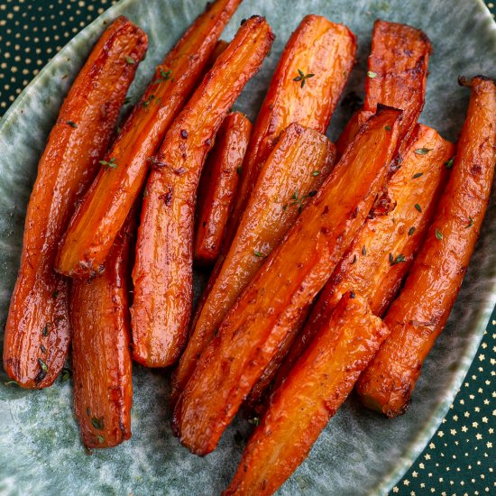 Maple Mustard Glazed Carrots