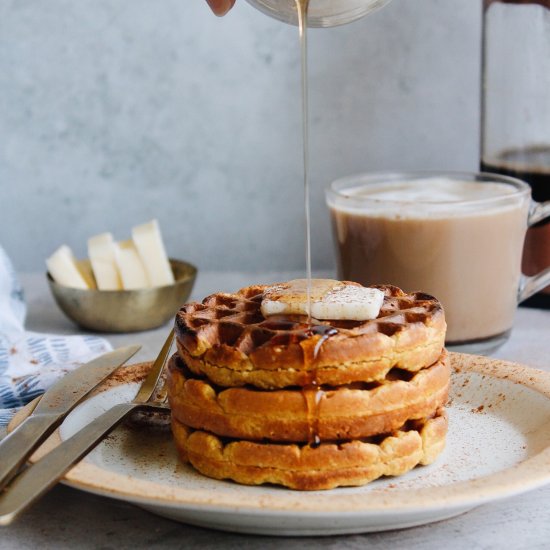 GF Pumpkin Waffles