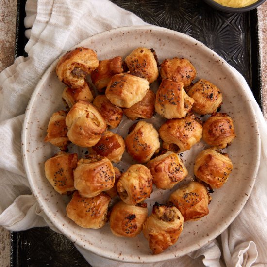 Puff Pastry Sausage Rolls