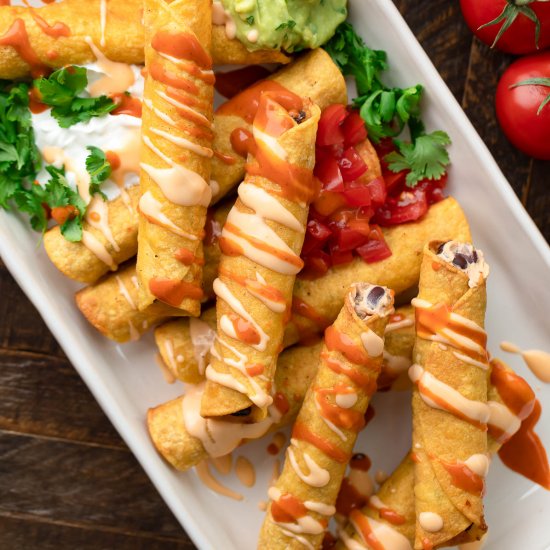 Chipotle Black Bean Taquitos