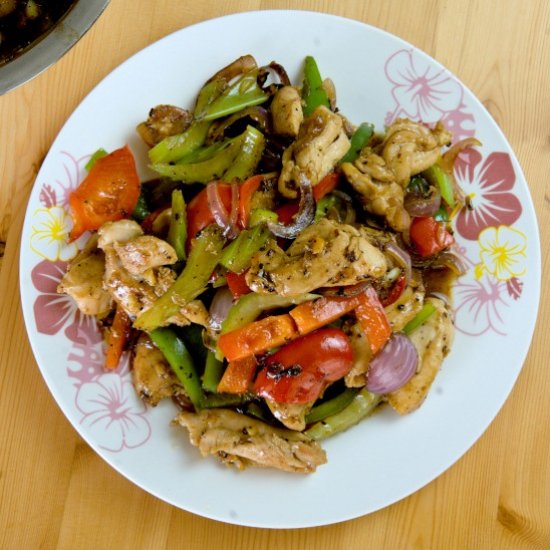 Black pepper chicken Chinese