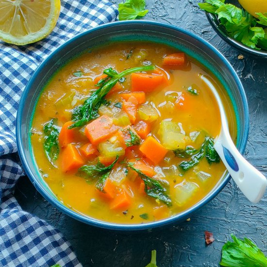 Simple Carrot and Celery Soup