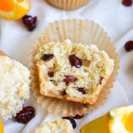 Vegan Cranberry Orange Muffins