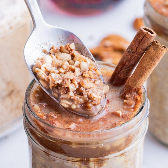 Maple Brown Sugar Overnight Oats