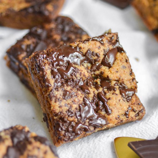 Peanut Butter Chocolate Blondies