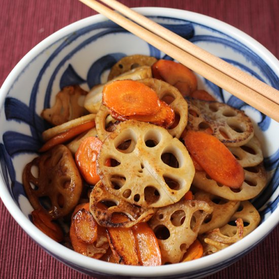 Japanese-style lotus root & carrot