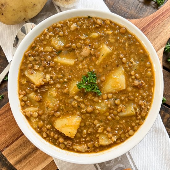 Spanish Lentil & Potato Stew