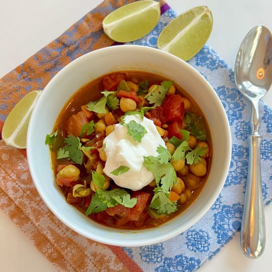 Curry Spiced Chickpea Stew