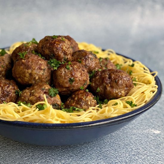 Classic Baked Ricotta Meatballs