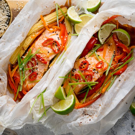 Salmon en Papillote