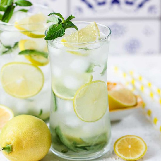 lemon mojito mocktail