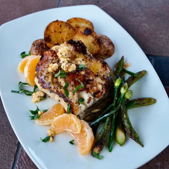 Seared Ling Cod with Citrus Butter