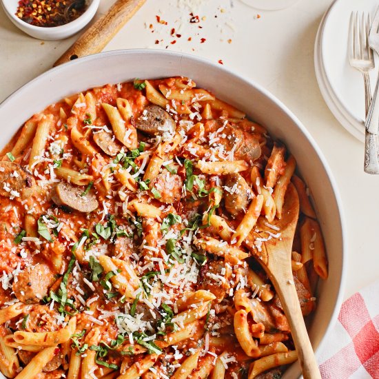 Penne with Vodka Sauce