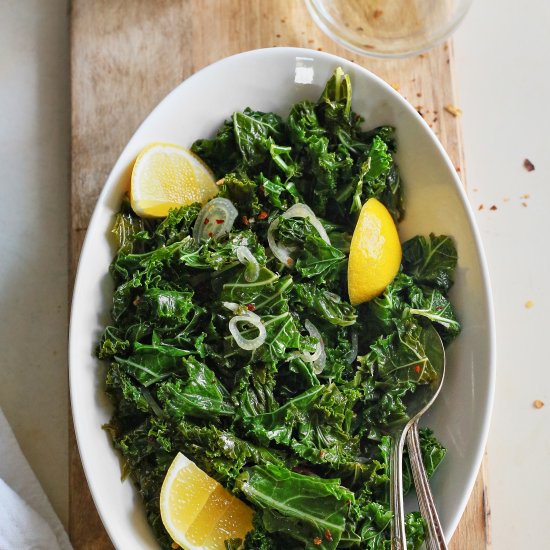 Garlicky Sauteed Kale