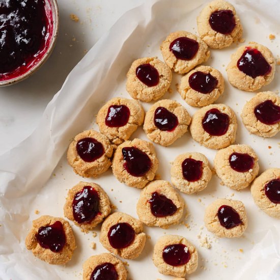 Cranberry Thumbprint Cookies