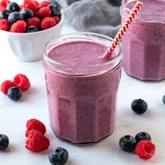 Raspberry Blueberry Smoothie