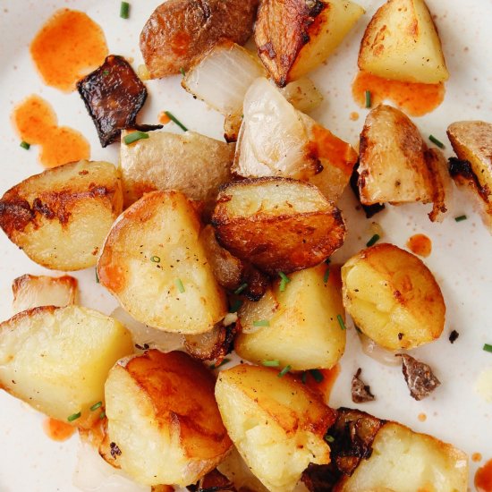 Skillet Fried Potatoes & Onions