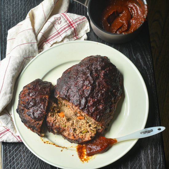 Korean Glazed Smoked Meatloaf