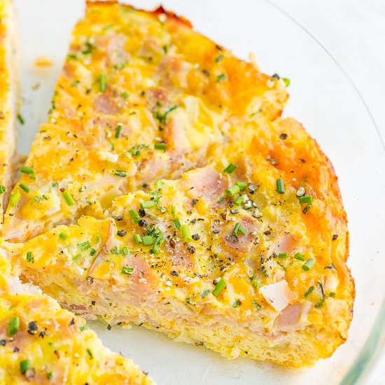 Ham and Cheese Frittata