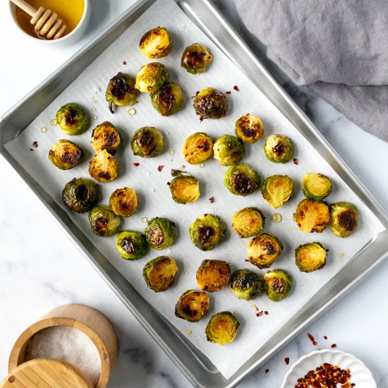 Hot Honey Brussels Sprouts