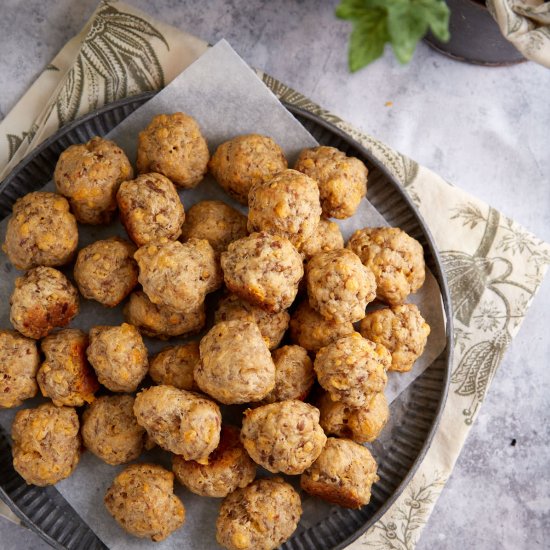 Sausage Balls with Cream Cheese