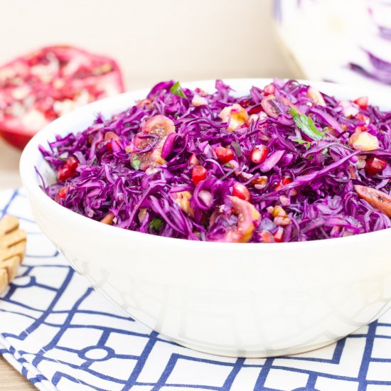 Red cabbage slaw