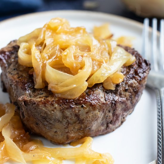 Sautéed Onions for Steak