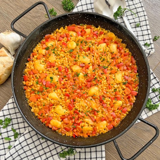 EASY Weeknight Vegetable Paella