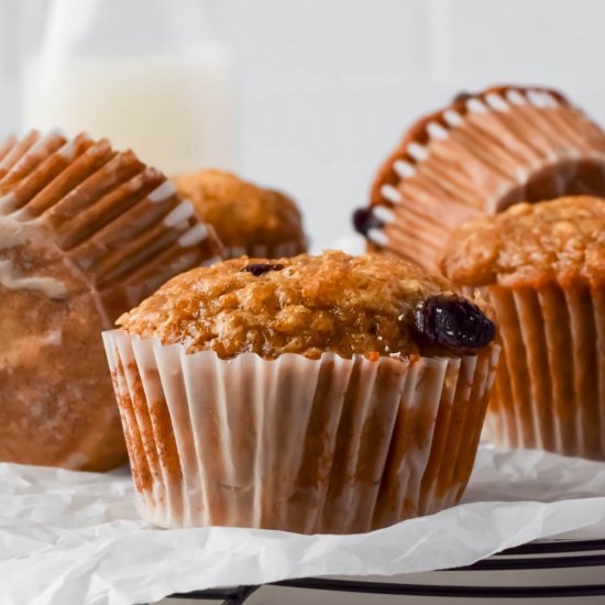 Oatmeal Raisin Muffins