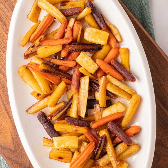 Honey Roasted Carrots and Parsnips