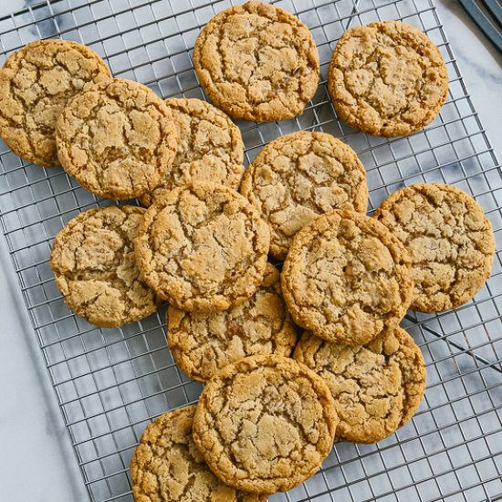 Chewy English Toffee Cookies