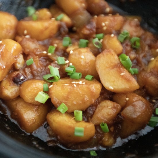 Korean braised potatoes