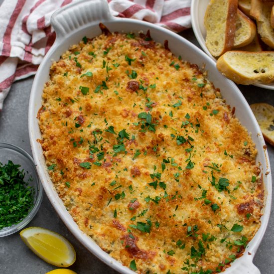 Cheesy Chicken Piccata Dip