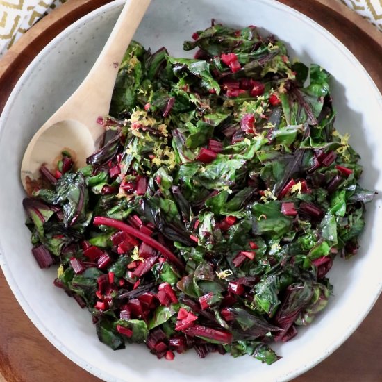 Sauteed Beet Greens