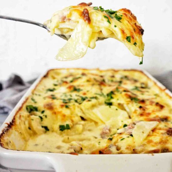 Potato And Ham Bake