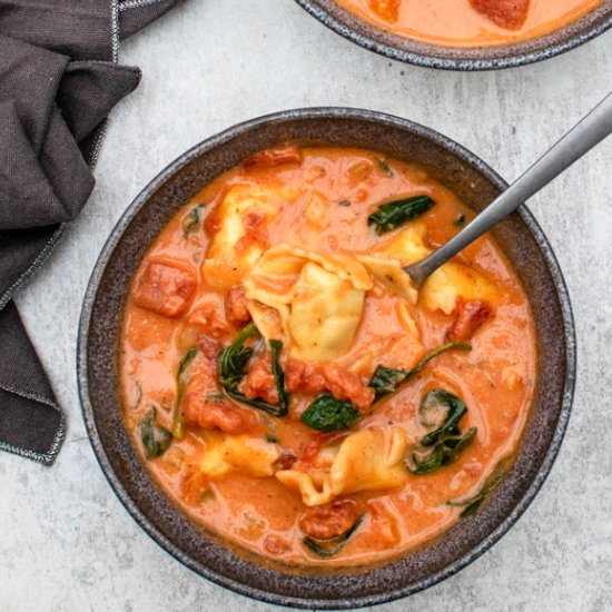 Creamy Tortellini Soup