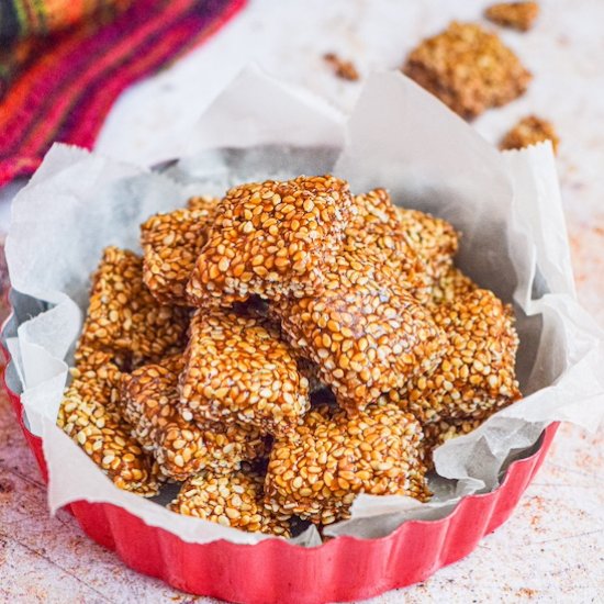 Til Chikki Aka Sesame Seed Brittle