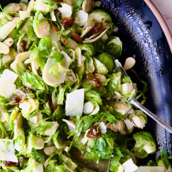 Shaved Brussels Sprouts Salad