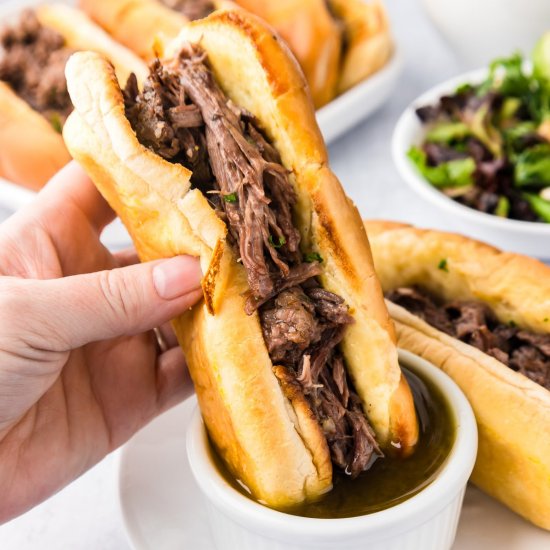 Crock Pot French Dip Sandwiches