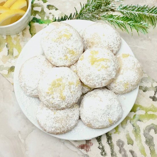 Lemon Snowdrop Cookies