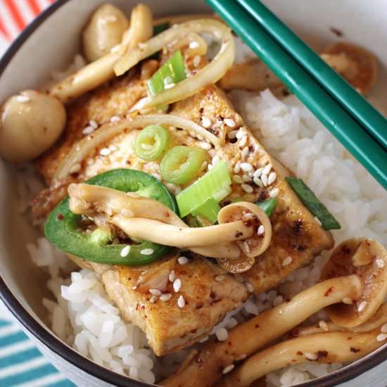 Korean braised tofu