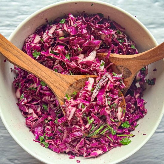 Turkish Red Cabbage Salad